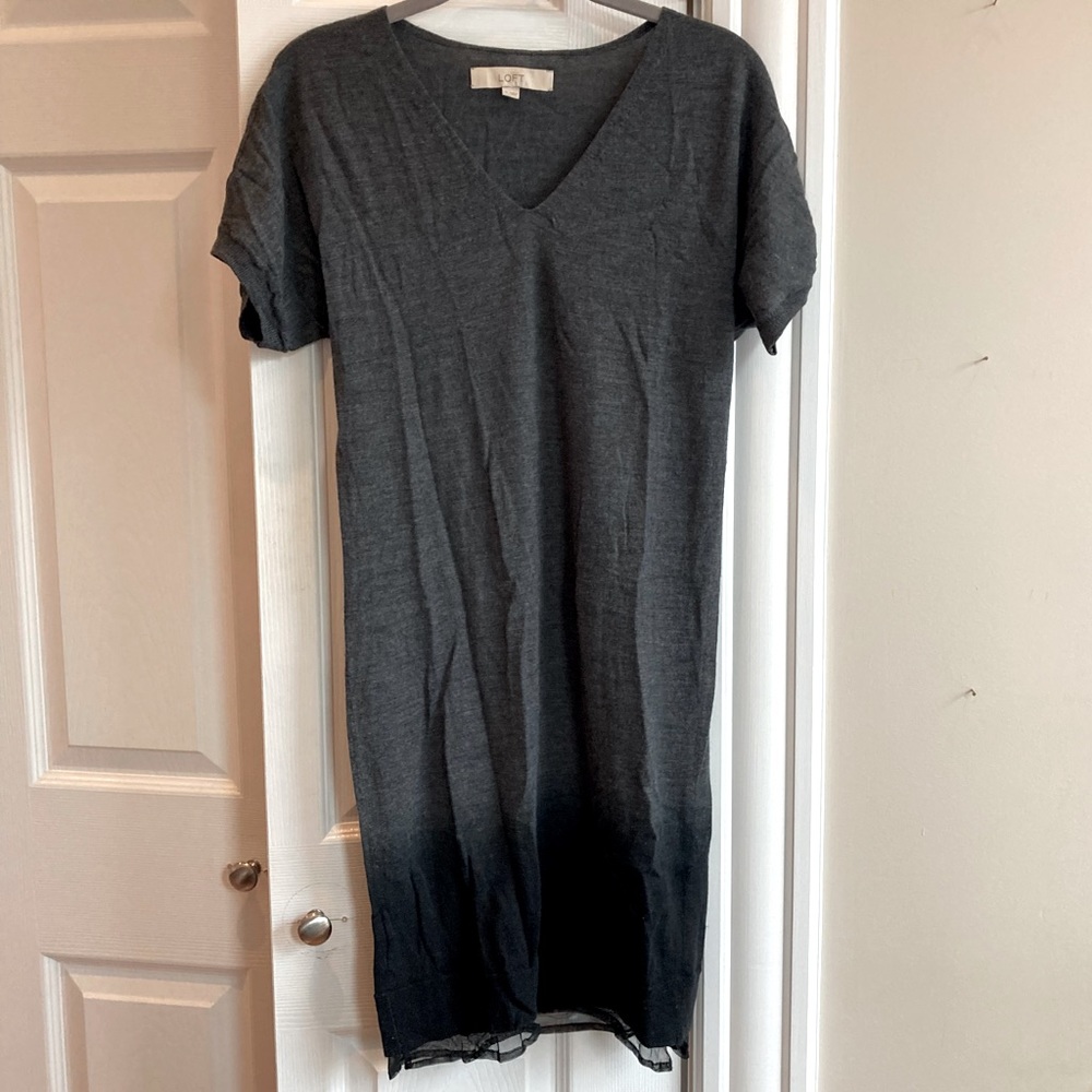 100% merino wool Loft lightweight sweater dress